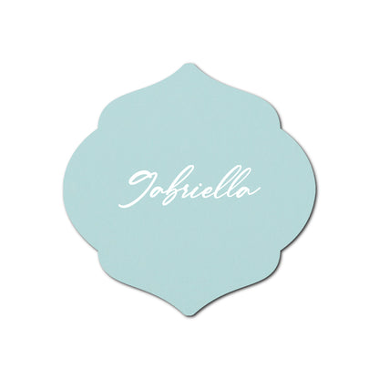 Individually Personalized Wedding Prints on Diecut Cardstock - Shape S7