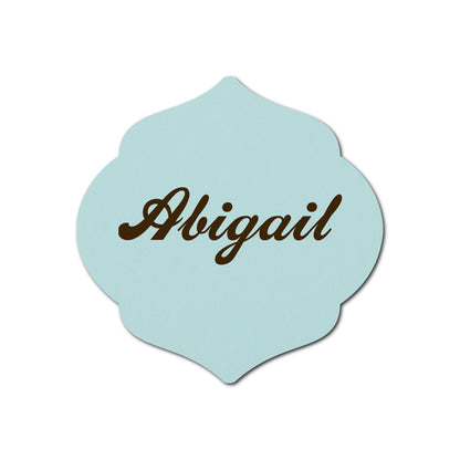 Individually Personalized Wedding Prints on Diecut Cardstock - Shape S7