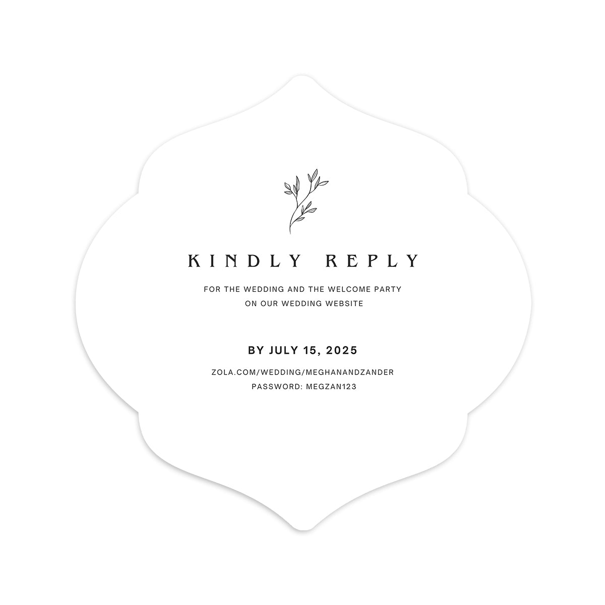 Personalized Wedding Cards | Fully Custom Print | Signature Shape SS7