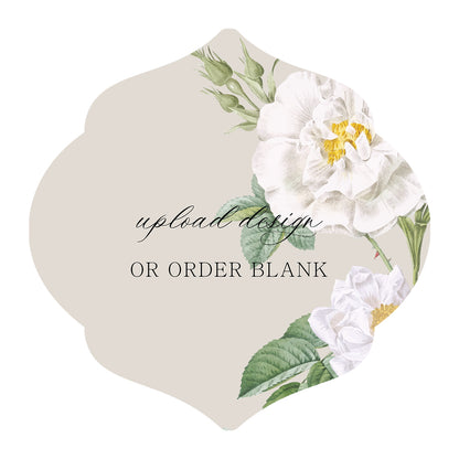 Custom Wedding Prints on Diecut Shaped Cardstock | Shape S7