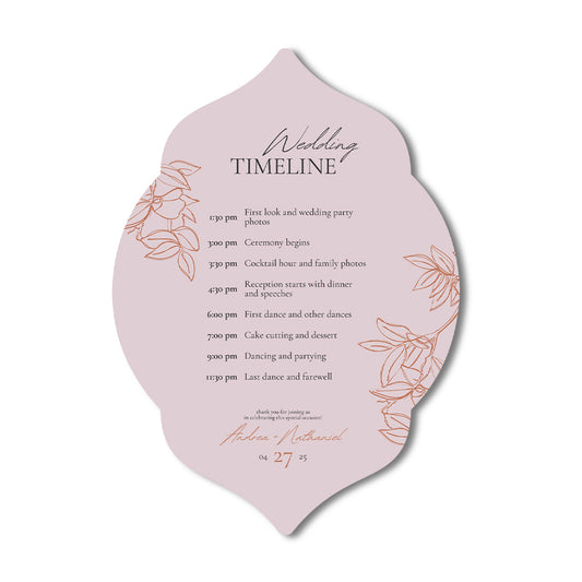 Personalized Wedding Cards | Fully Custom Print | Signature Shape S7