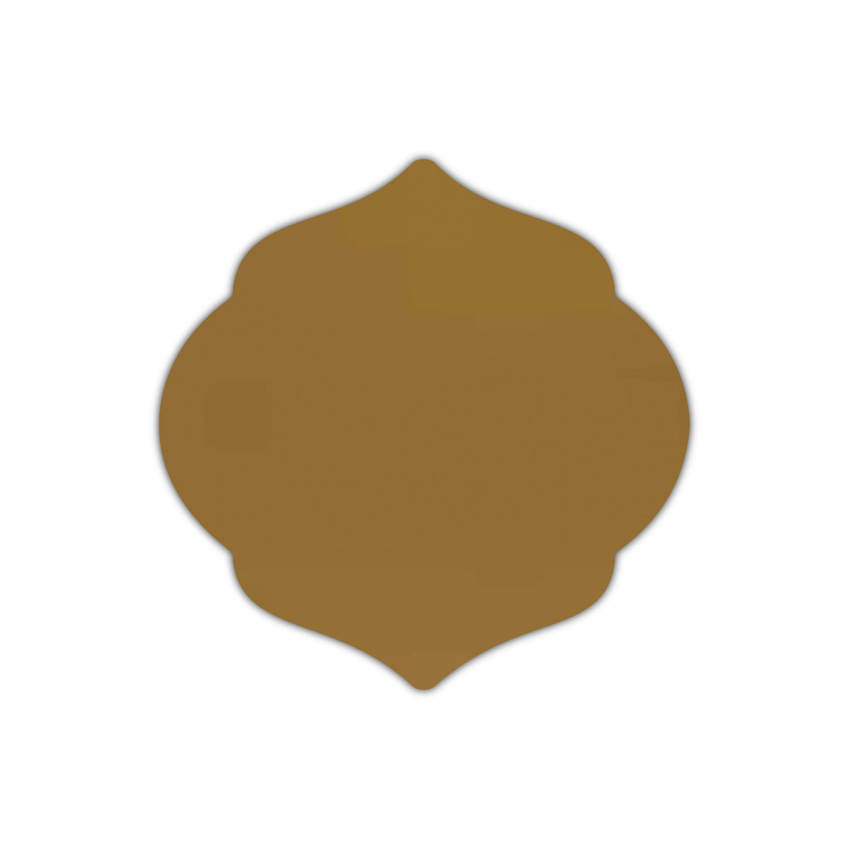 CMYK Print on Shimmer Antique Gold Cardstock | Shape S7 | 8" x 8"