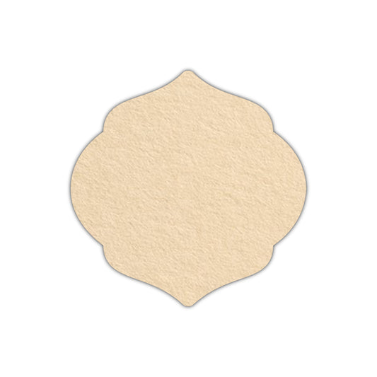 CMYK Print on Antique Ivory Cardstock | Shape S7 | 2" x 2"