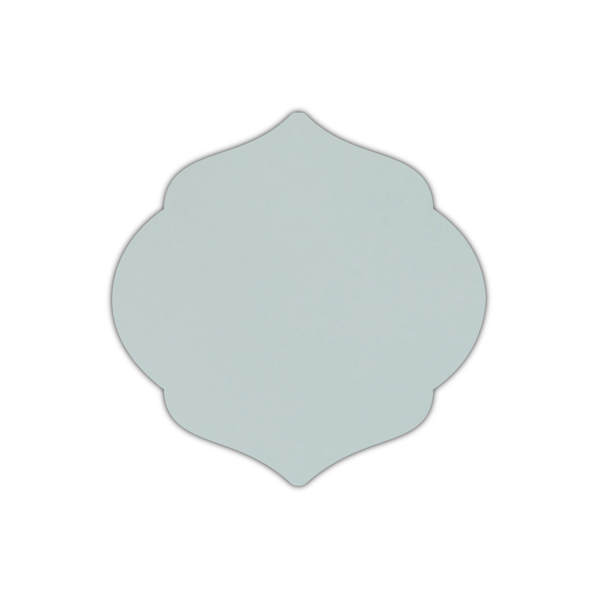 CMYK Print on Shimmer Aquamarine Cardstock | Shape S7 | 4.75" x 4.75"
