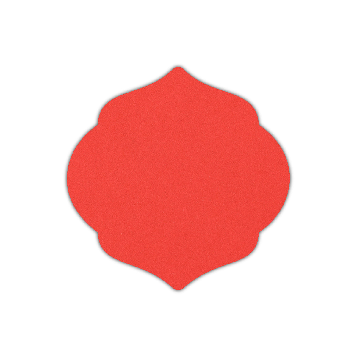 CMYK Print on Bright Red Cardstock | Shape S7 | 5.25" x 5.25"