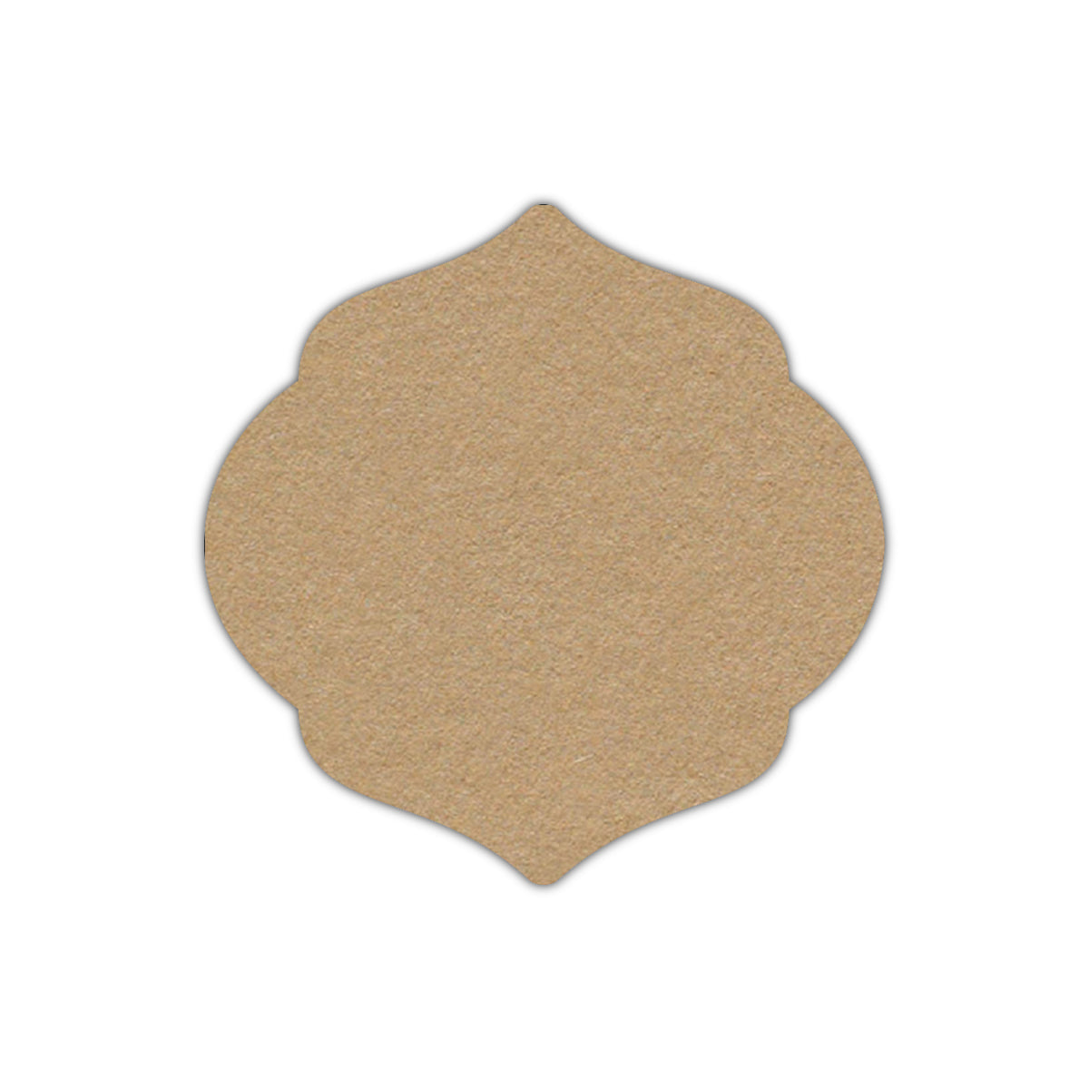 CMYK Print on Camel Cardstock | Shape S7 | 2.75" x 2.75"