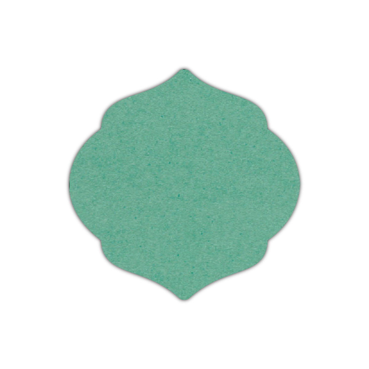 CMYK Print on Caribbean Blue Cardstock | Shape S7 | 3.25" x 3.25"