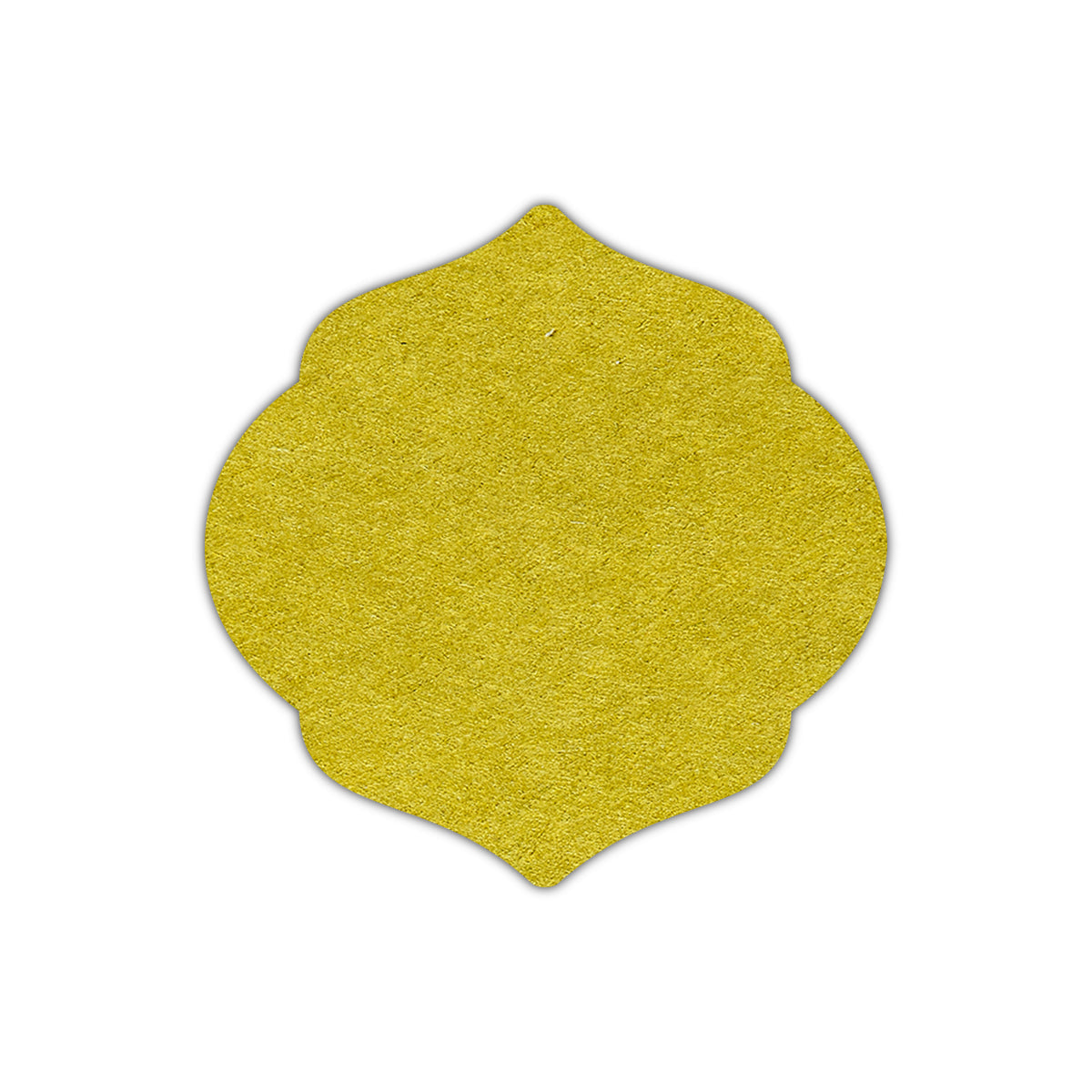 CMYK Print on Chartreuse Cardstock | Shape S7 | 2" x 2"