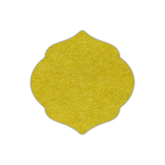 CMYK Print on Chartreuse Cardstock | Shape S7 | 2" x 2"