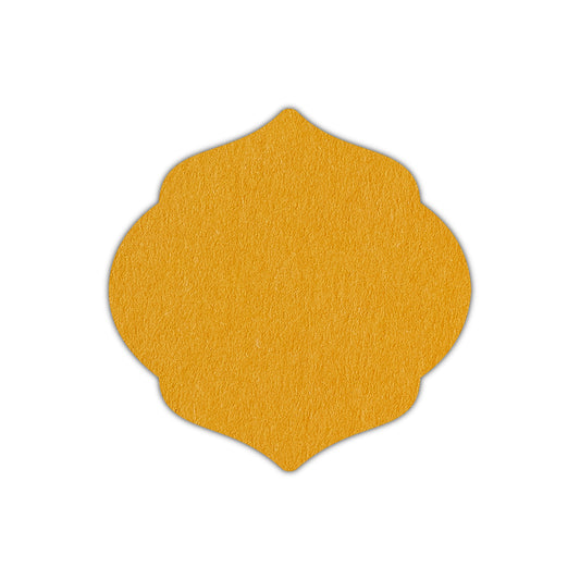 CMYK Print on Citrine Cardstock | Shape S7 | 2" x 2"