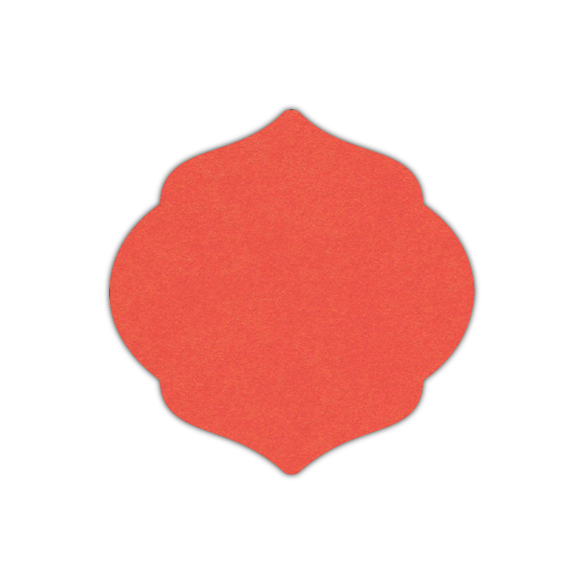 CMYK Print on Shimmer Coral Cardstock | Shape S7 | 6.75" x 6.75"