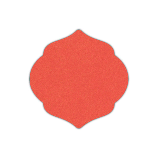 CMYK Print on Coral Cardstock | Shape S7 | 2" x 2"