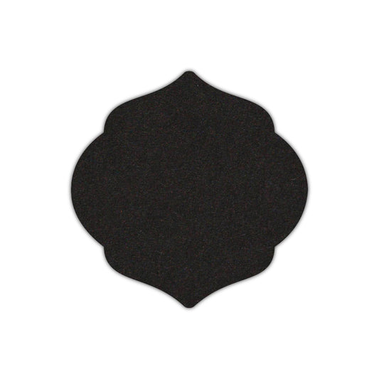 CMYK Print on Deep Black Cardstock | Shape S7 | 2" x 2"