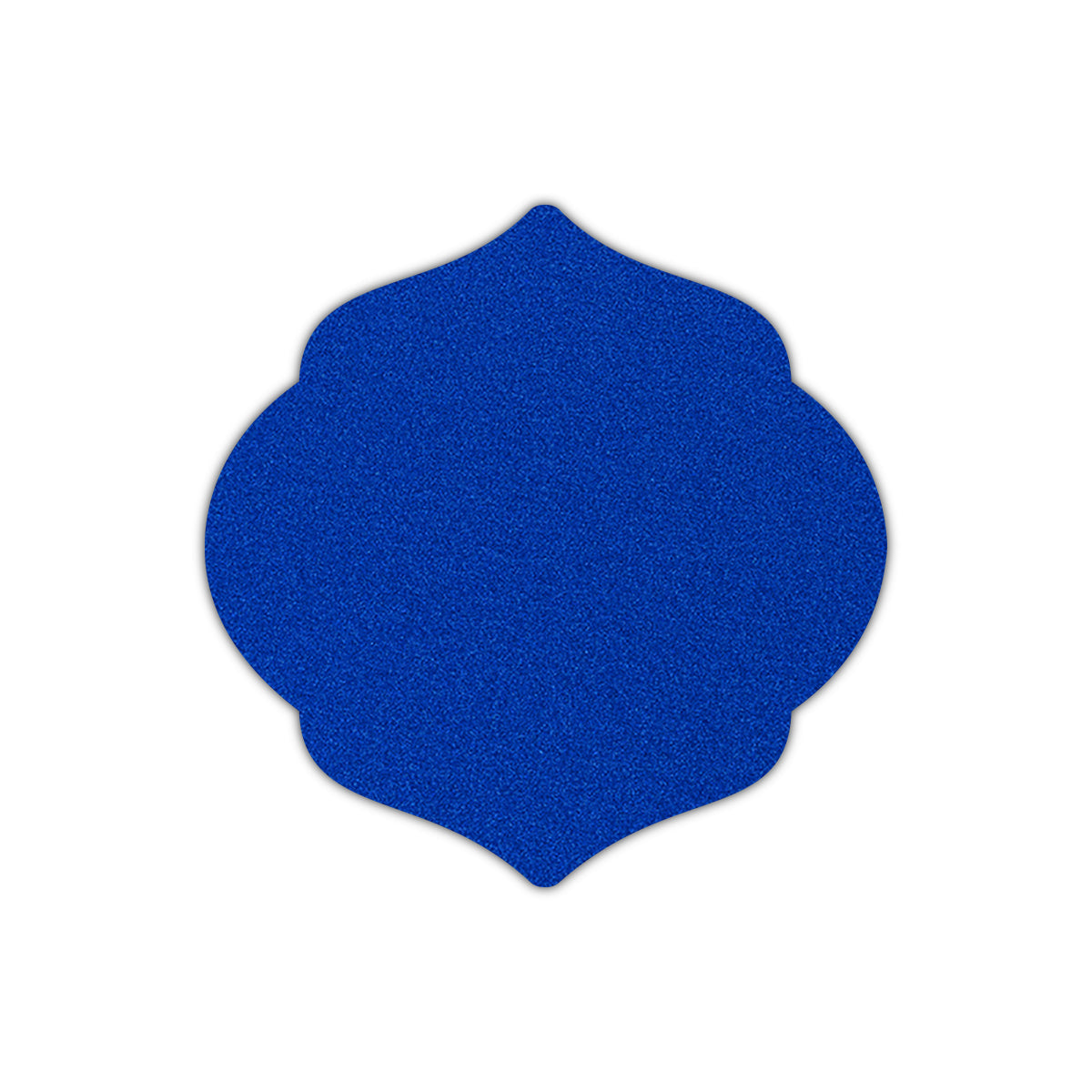 CMYK Print on Shimmer Electric Blue Cardstock | Shape S7 | 3" x 3"