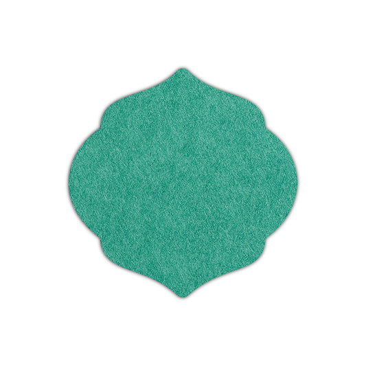 CMYK Print on Emerald Cardstock | Shape S7 | 2" x 2"