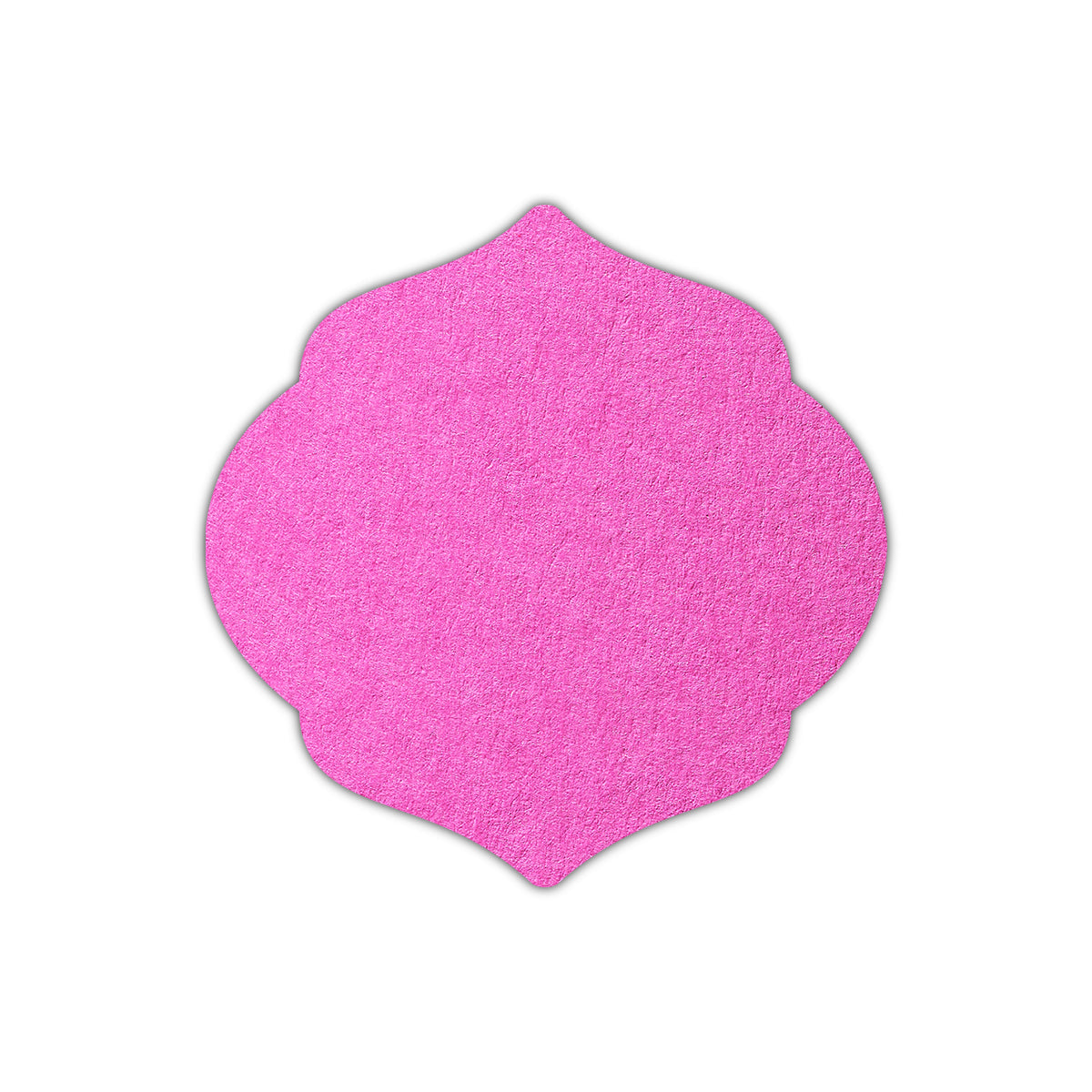 CMYK Print on Fuchsia Pink Cardstock | Shape S7 | 4.5" x 4.5"