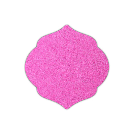 CMYK Print on Fuchsia Pink Cardstock | Shape S7 | 2" x 2"
