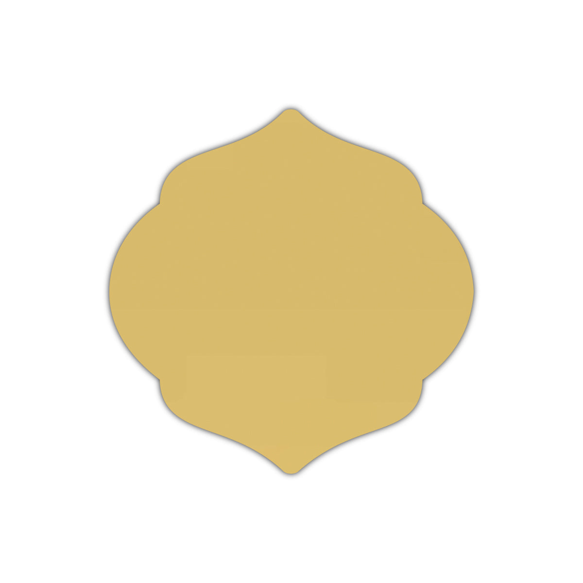 CMYK Print on Shimmer Gold Cardstock | Shape S7 | 7.5" x 7.5"