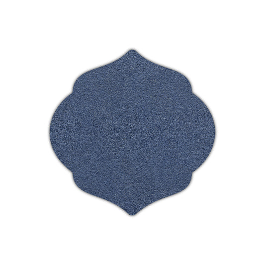 CMYK Print on Imperial Blue Cardstock | Shape S7 | 2" x 2"
