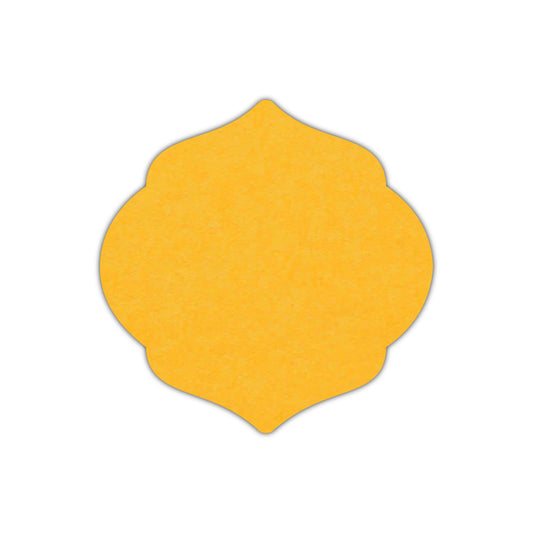 CMYK Print on Indian Yellow Cardstock | Shape S7 | 7.25" x 7.25"