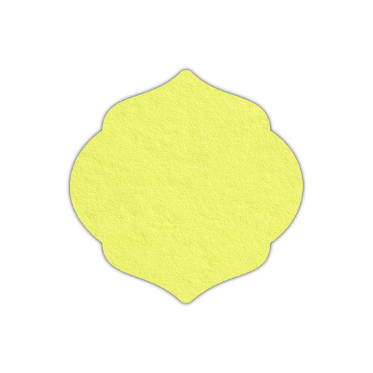 CMYK Print on Key Lime Cardstock | Shape S7 | 2" x 2"