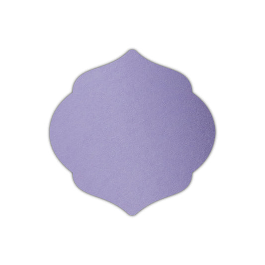 CMYK Print on Lavender Cardstock | Shape S7 | 2" x 2"