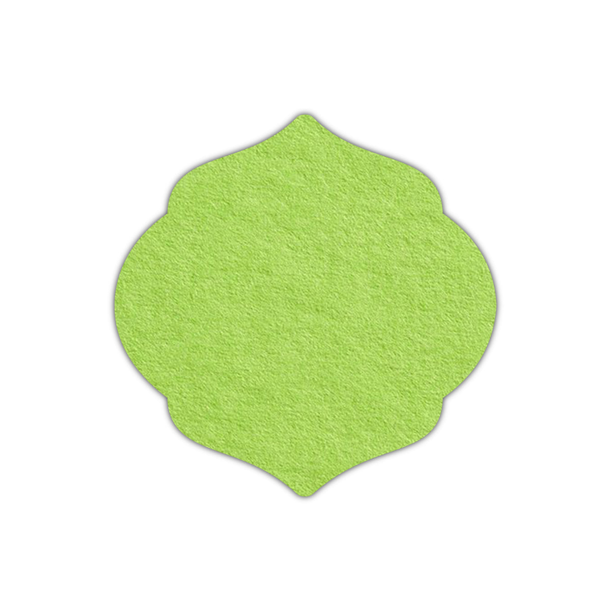 CMYK Print on Leaf Green Cardstock | Shape S7 | 5" x 5"
