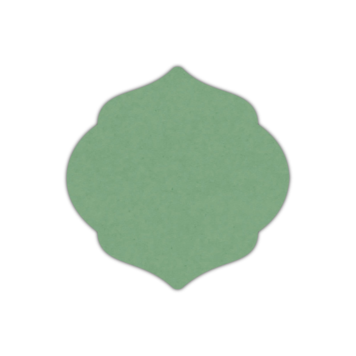CMYK Print on Matcha Tea Cardstock | Shape S7 | 5.75" x 5.75"