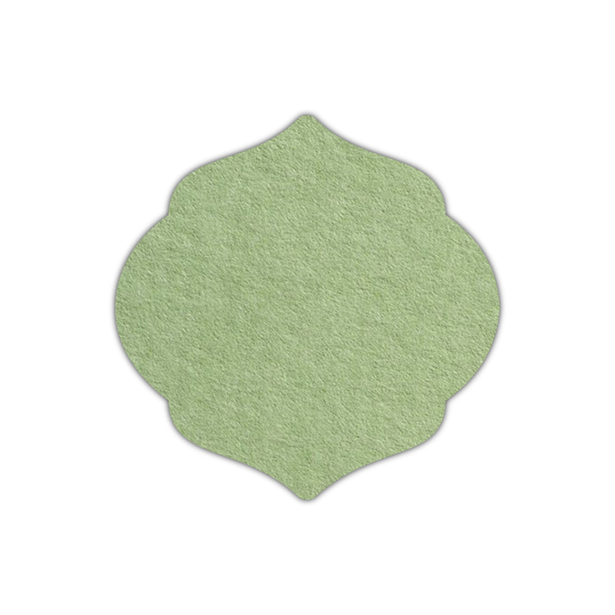 CMYK Print on Olive Green Cardstock | Shape S7 | 8" x 8"
