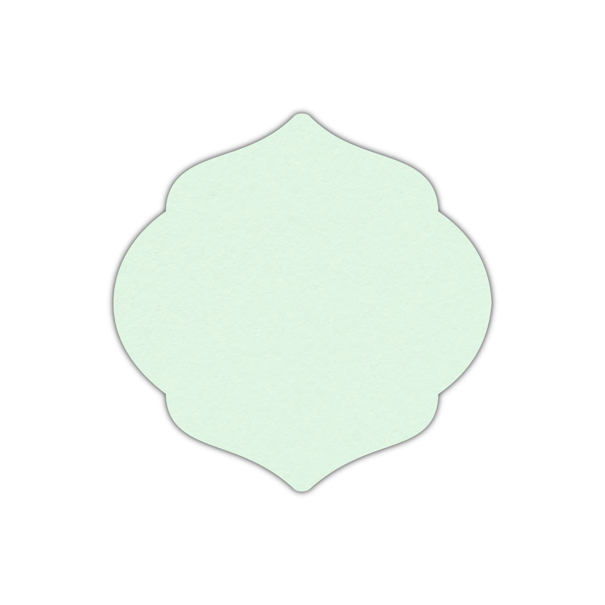 CMYK Print on Pastel Green Cardstock | Shape S7 | 3.25" x 3.25"