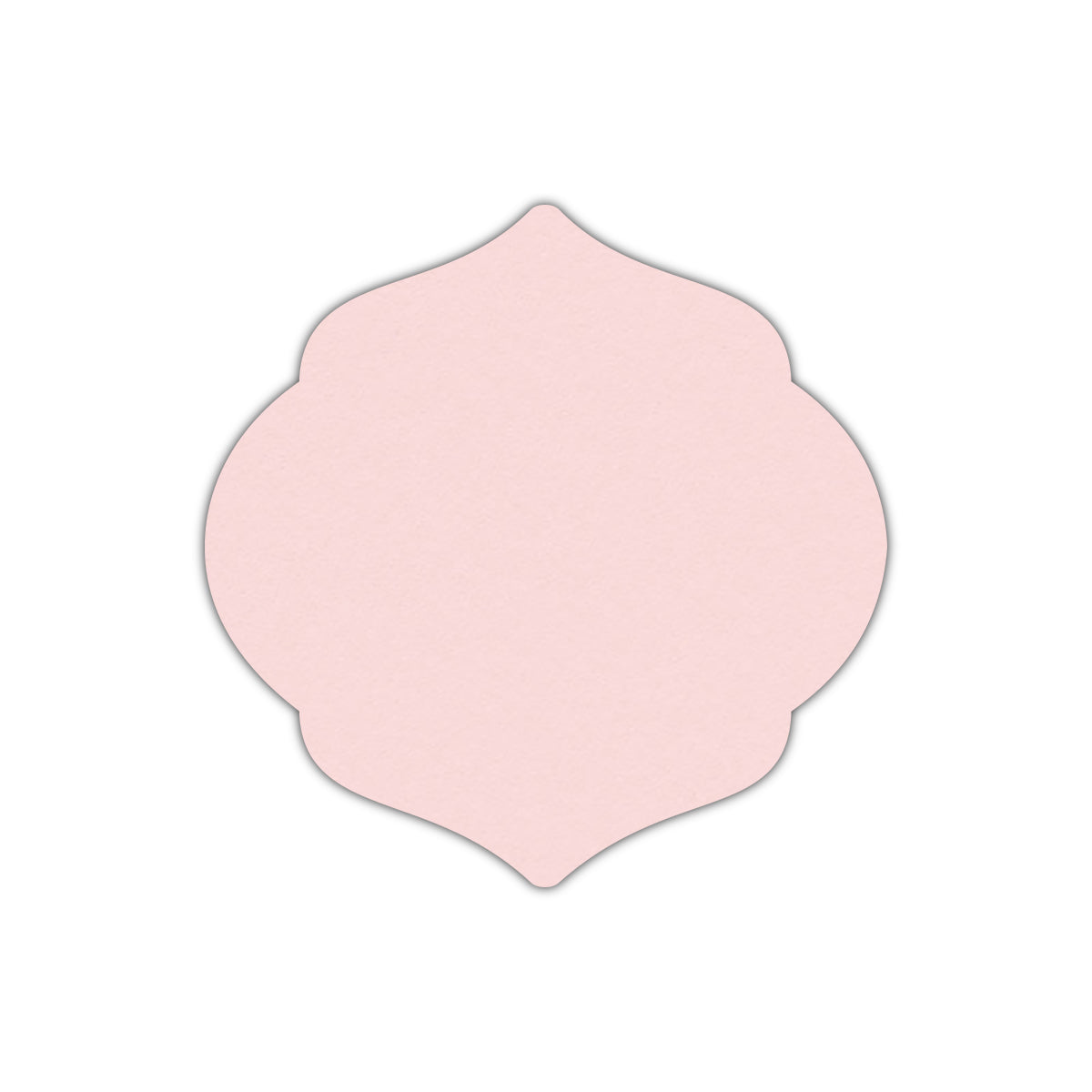 CMYK Print on Pastel Pink Cardstock | Shape S7 | 6.75" x 6.75"