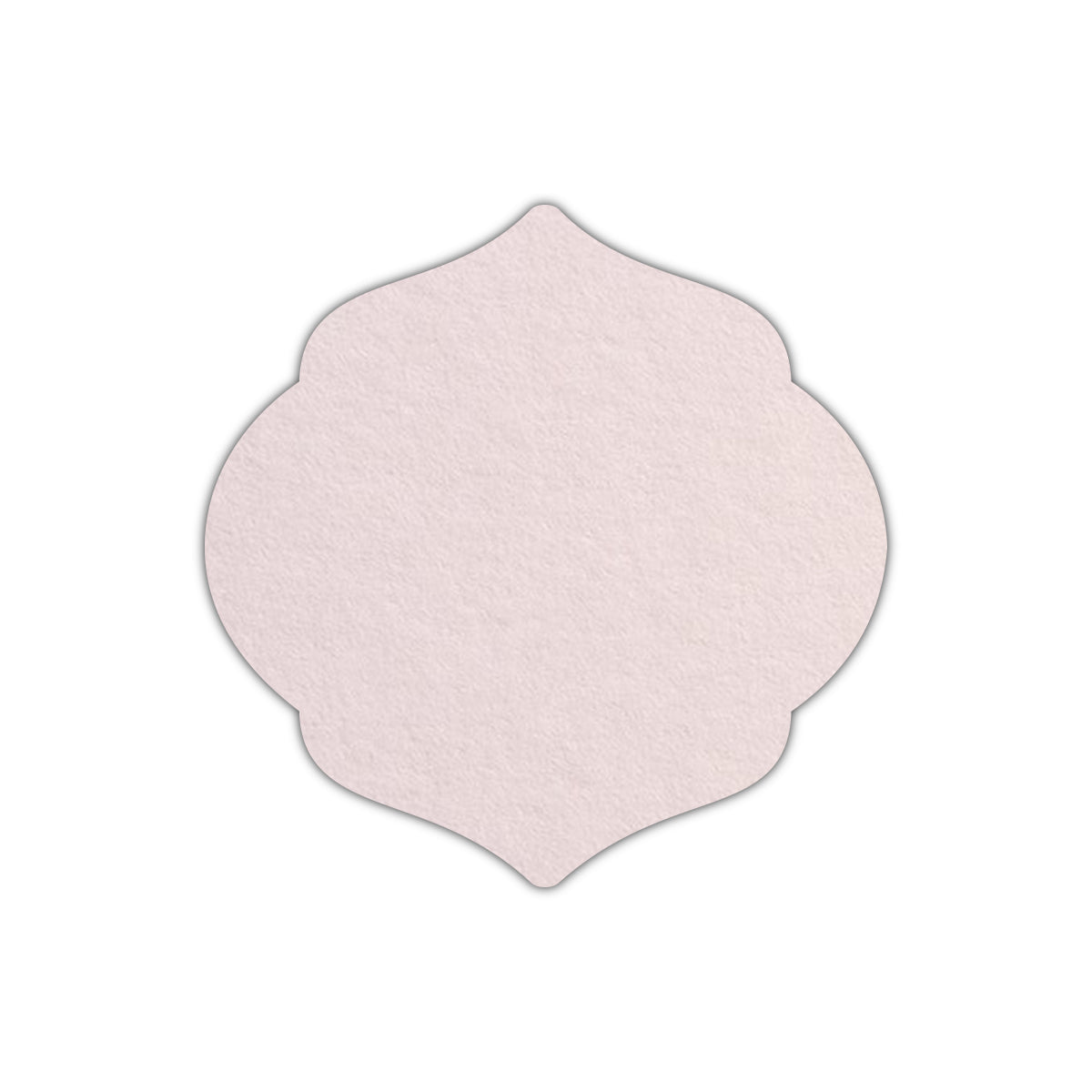 CMYK Print on Powder Pink Cardstock | Shape S7 | 2.25" x 2.25"