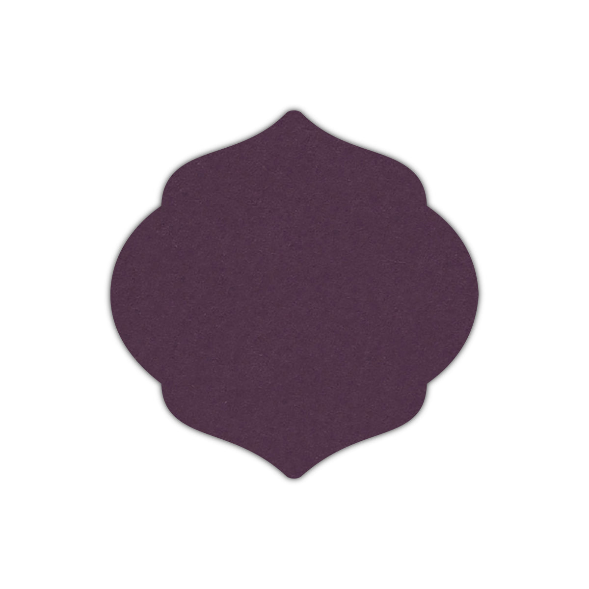 CMYK Print on Prune Cardstock | Shape S7 | 5.25" x 5.25"