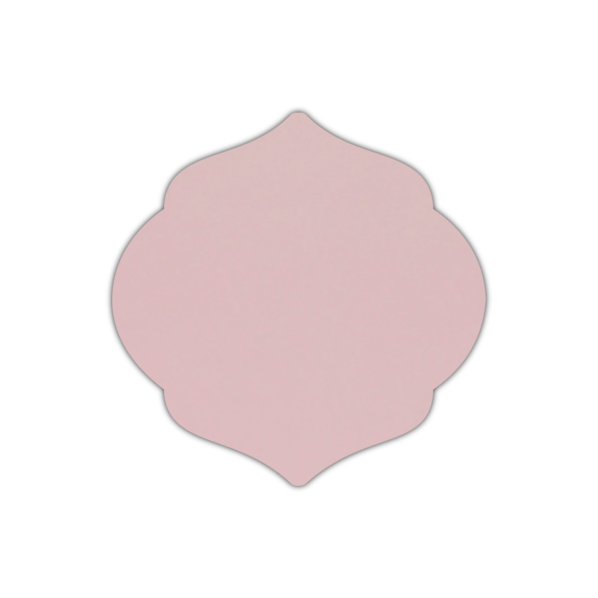 CMYK Print on Shimmer Rose Quartz Cardstock | Shape S7 | 6" x 6"