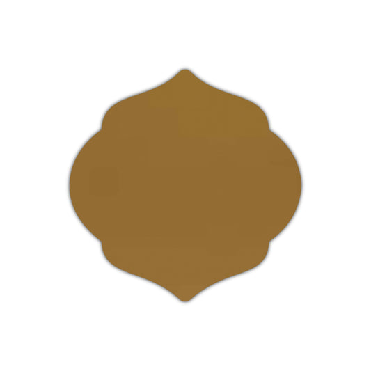 CMYK Print on Shimmer Antique Gold Cardstock | Shape S7 | 8" x 8"