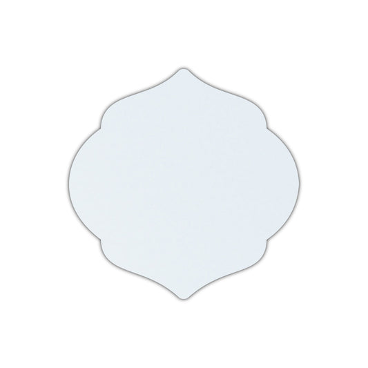 CMYK Print on Shimmer Ice Silver Cardstock | Shape S7 | 8" x 8"