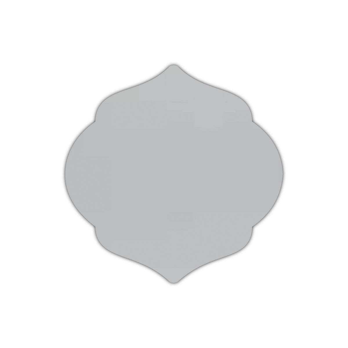 CMYK Print on Shimmer Silver Cardstock | Shape S7 | 7" x 7"