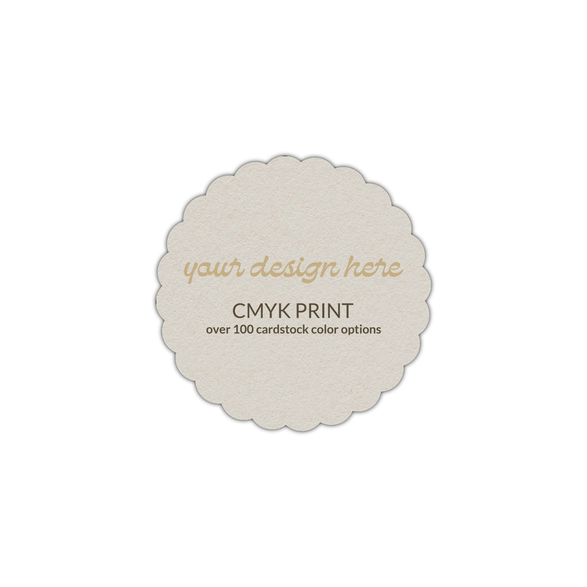 Shape S80 Diecut Card | CMYK Print | 5" x 5"