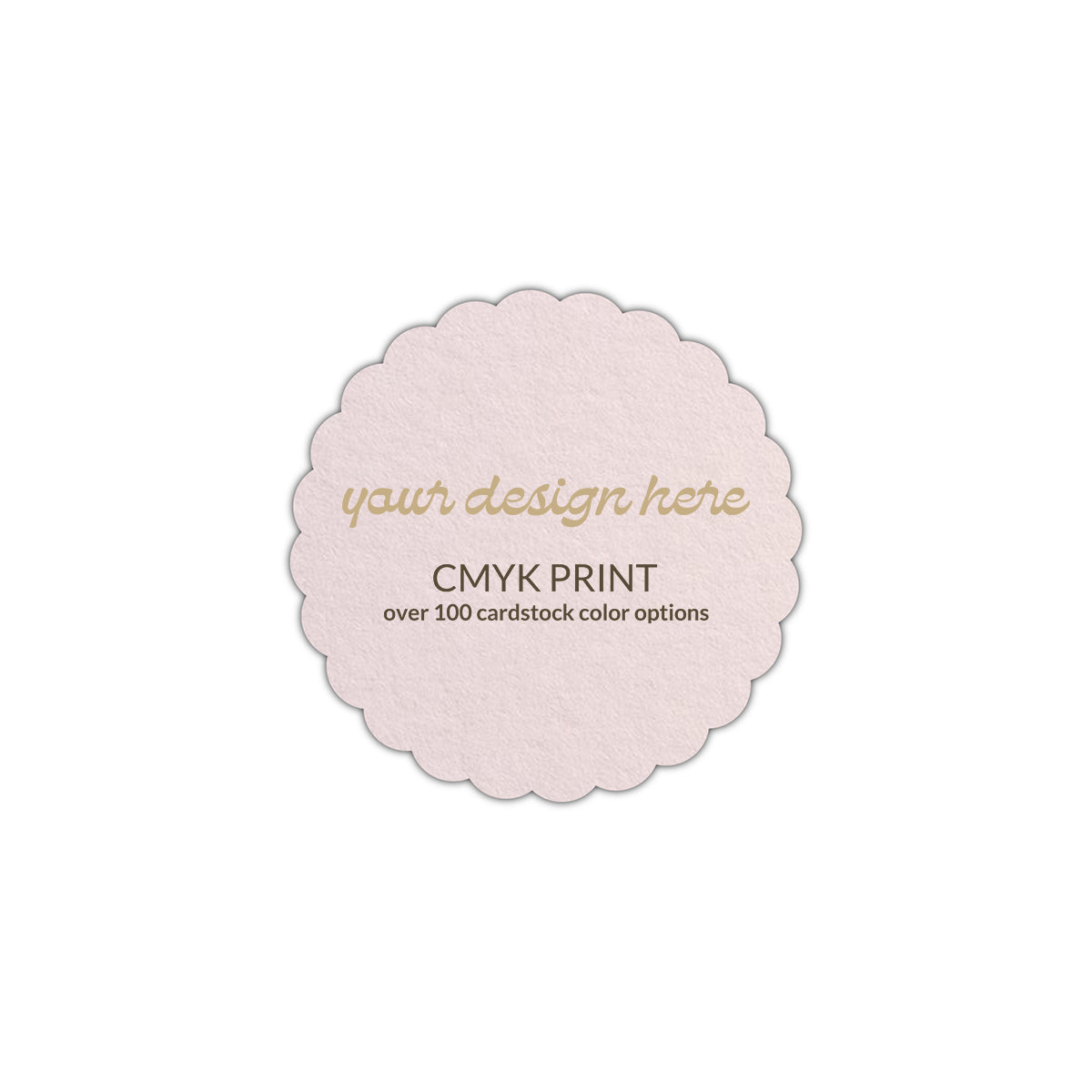 Shape S80 Diecut Card | CMYK Print | 6" x 6"
