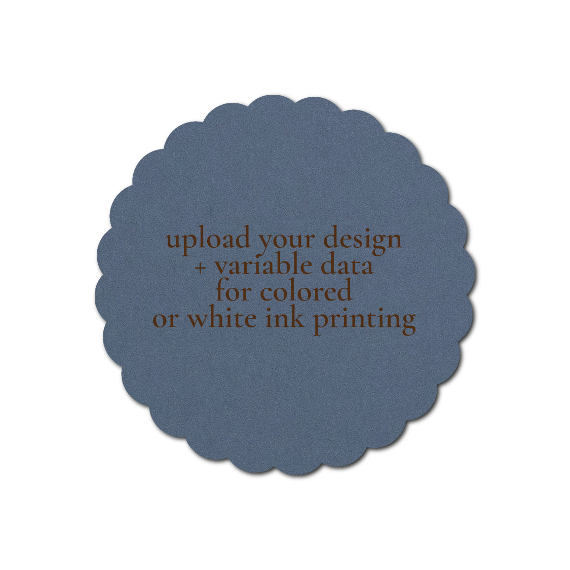 Individually Personalized Wedding Prints on Diecut Cardstock - Shape S80