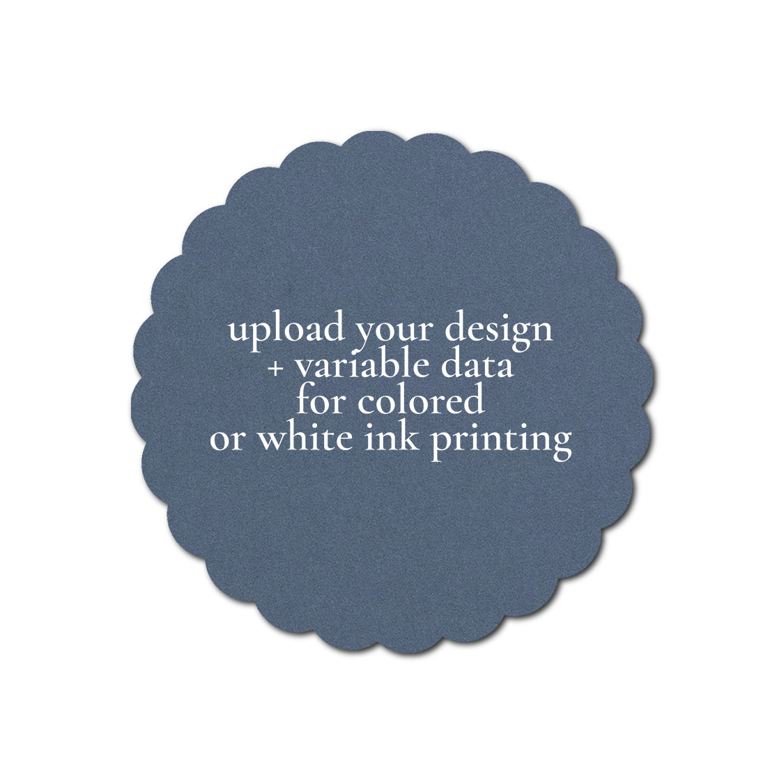 Individually Personalized Wedding Prints on Diecut Cardstock - Shape S80