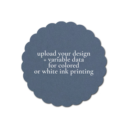 Individually Personalized Wedding Prints on Diecut Cardstock - Shape S80