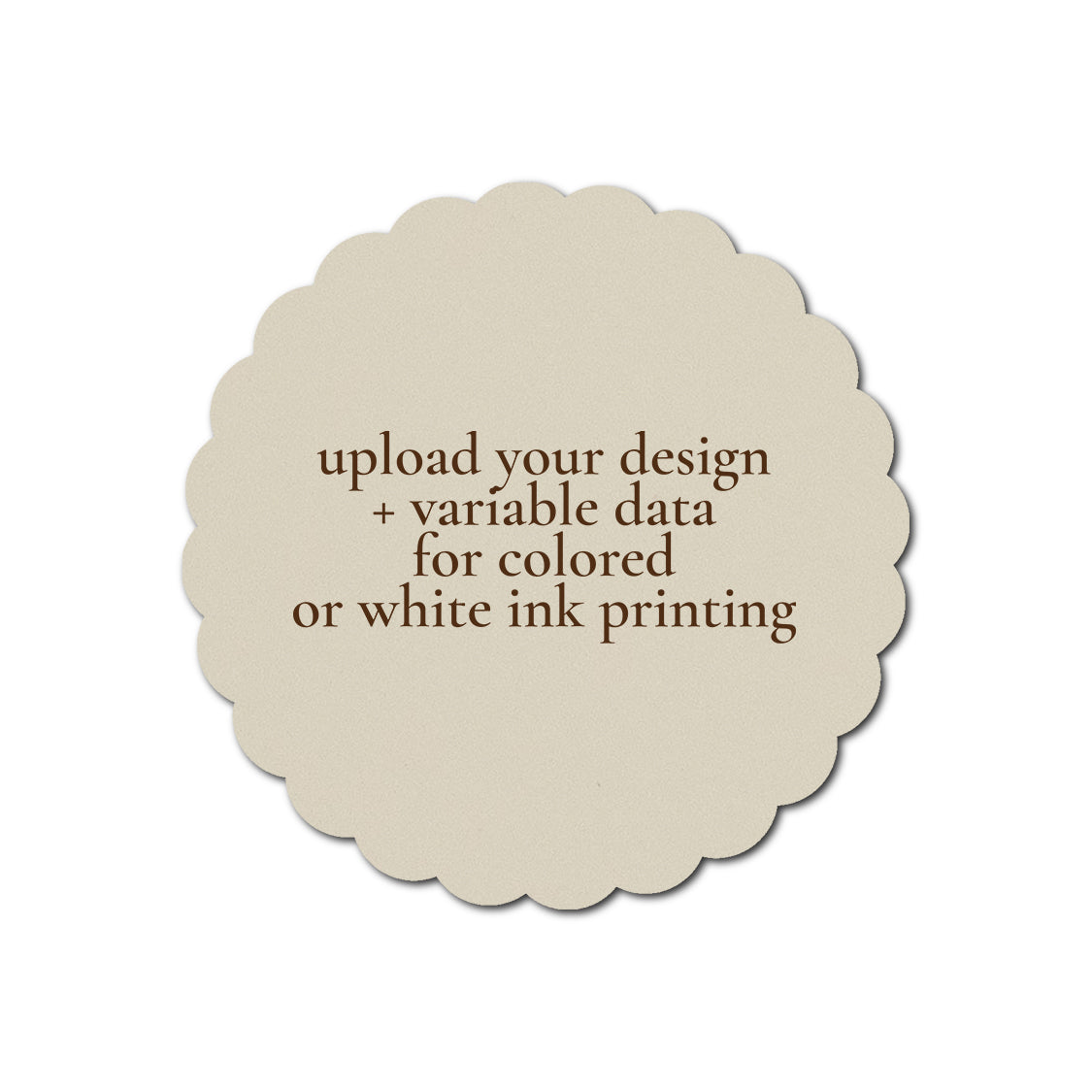 Individually Personalized Wedding Prints on Diecut Cardstock - Shape S80