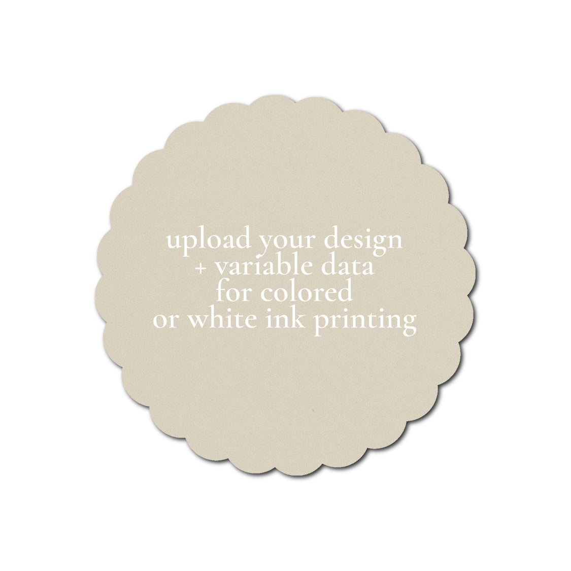 Individually Personalized Wedding Prints on Diecut Cardstock - Shape S80