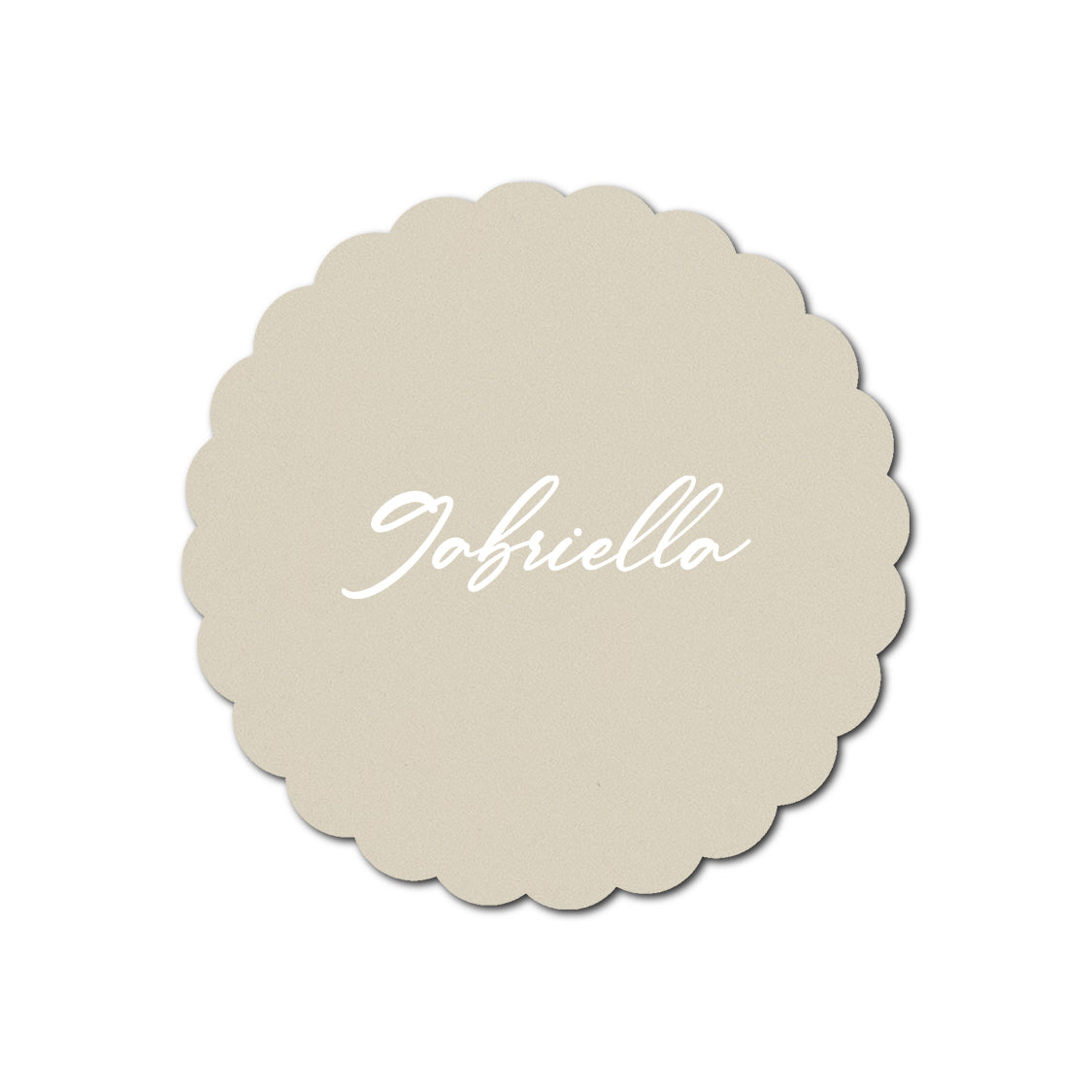 Individually Personalized Wedding Prints on Diecut Cardstock - Shape S80