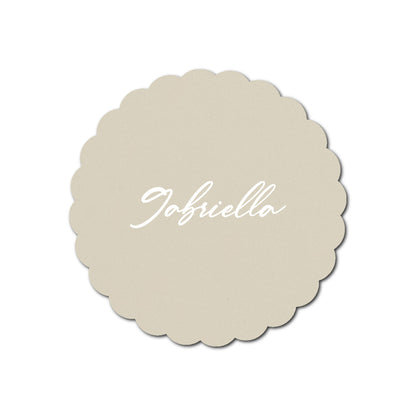 Individually Personalized Wedding Prints on Diecut Cardstock - Shape S80