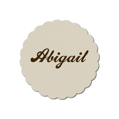 Individually Personalized Wedding Prints on Diecut Cardstock - Shape S80
