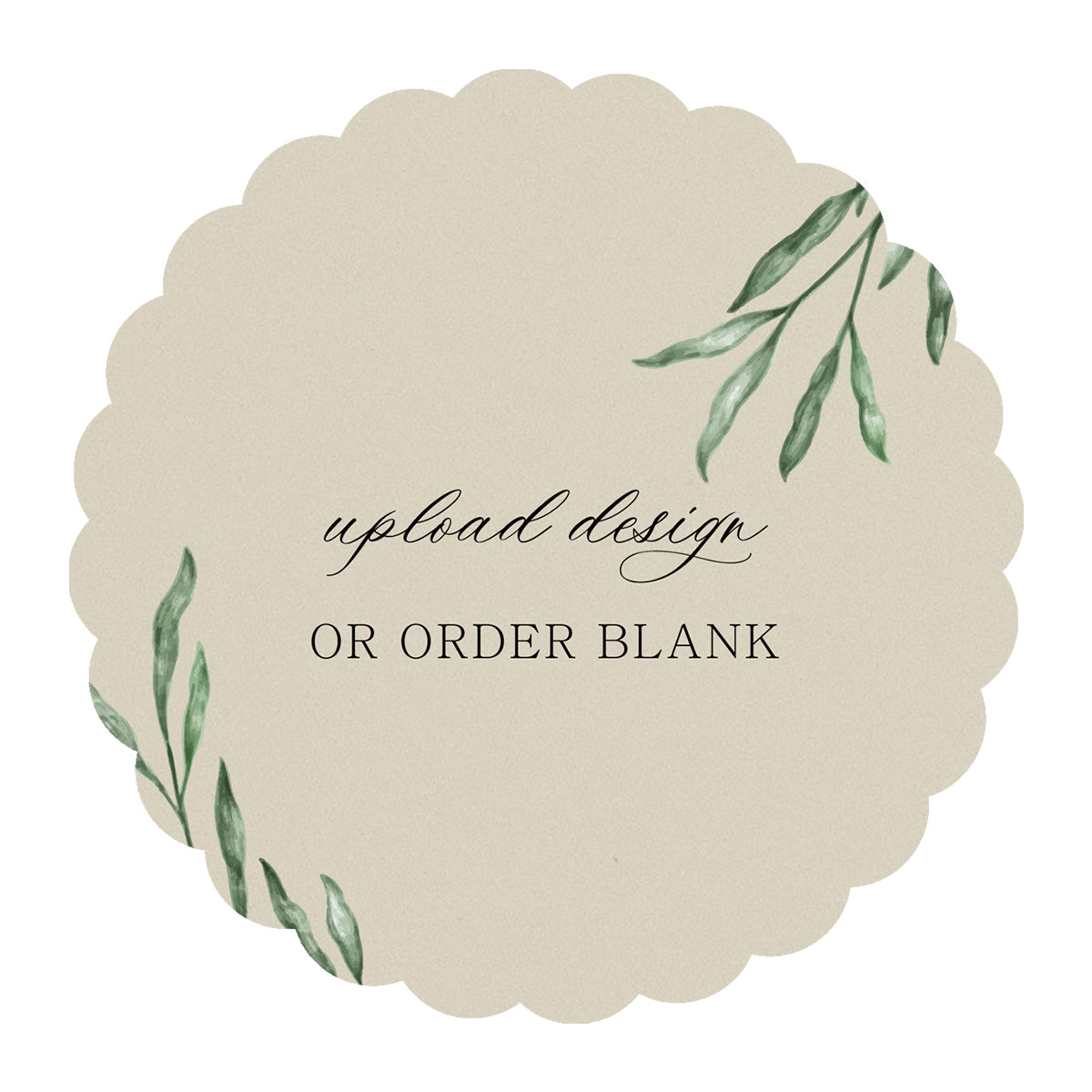 Custom Wedding Prints on Diecut Shaped Cardstock | Shape S80