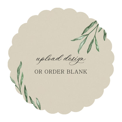 Custom Wedding Prints on Diecut Shaped Cardstock | Shape S80