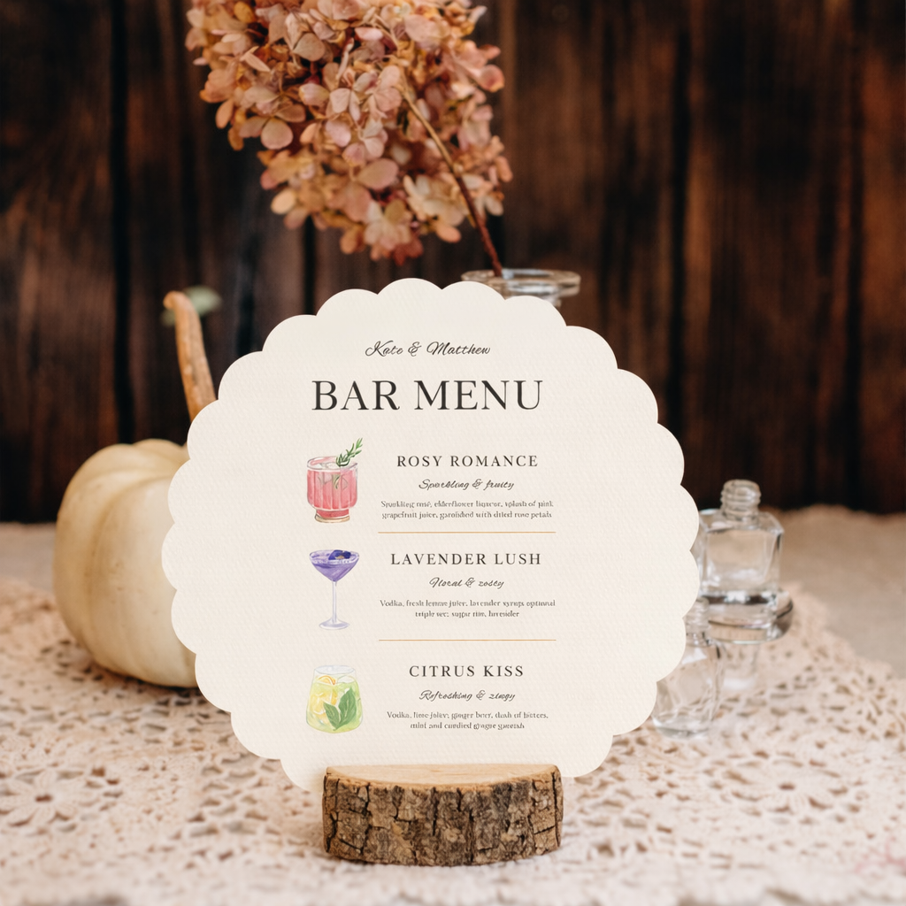 Personalized Wedding Cards | Fully Custom Print | Signature Shape SS80